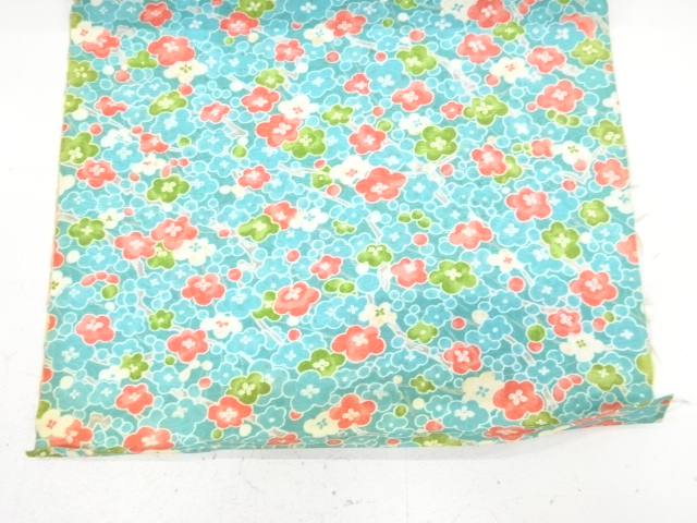  アンティーク　枝梅模様　着尺反物